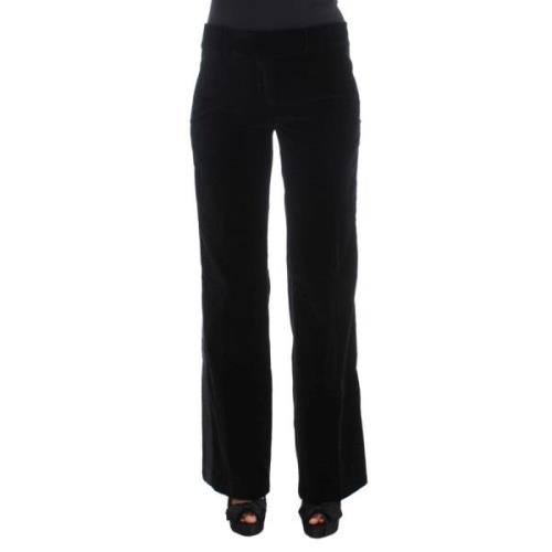 Ermanno Scervino Wide Trousers Black, Dam