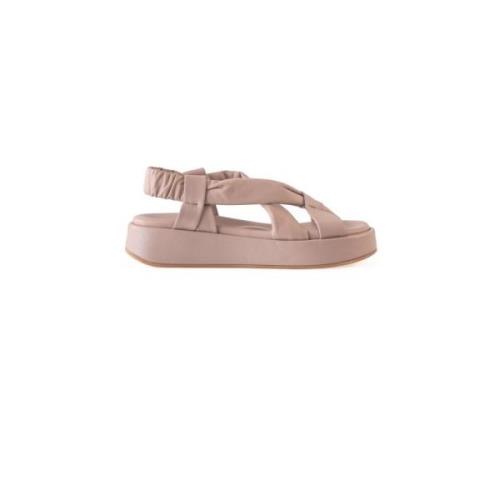 Cortana Suro, rosa lädersandal Pink, Dam