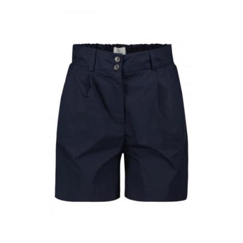 Woolrich Bomullsshorts med uppvikta fåll Blue, Dam