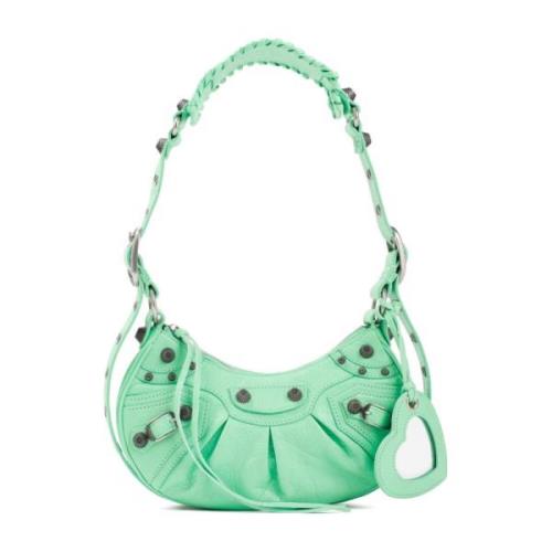 Balenciaga Mint Green Le Cagole Axelväska Green, Dam