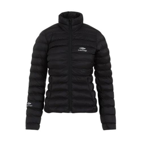 Balenciaga Svart Ski Fitted Pufferjacka Black, Dam