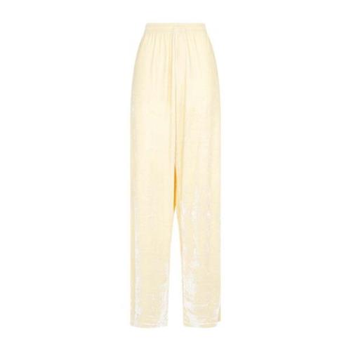 Balenciaga Wide Trousers Beige, Dam