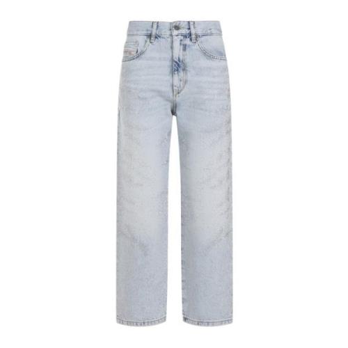 Diesel Straight Jeans Blue, Dam