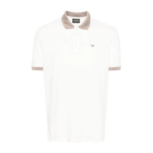 Emporio Armani Polo Shirts White, Herr