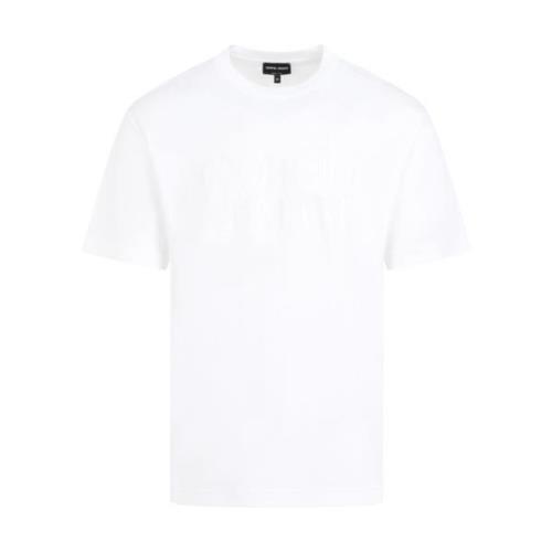 Giorgio Armani Optisk Vit T-shirt White, Herr