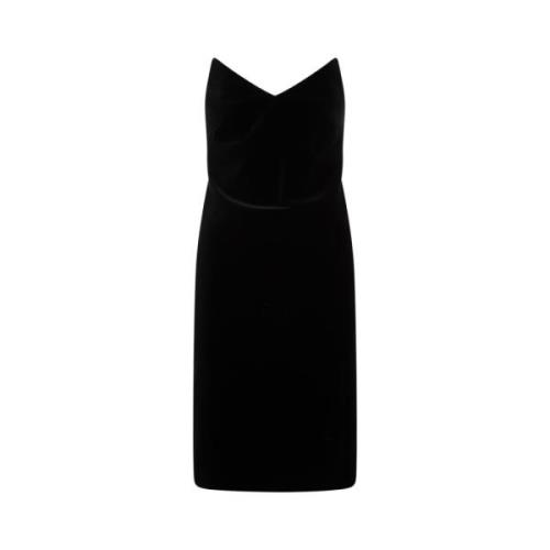 Loewe Bustier Midi Klänning Black, Dam