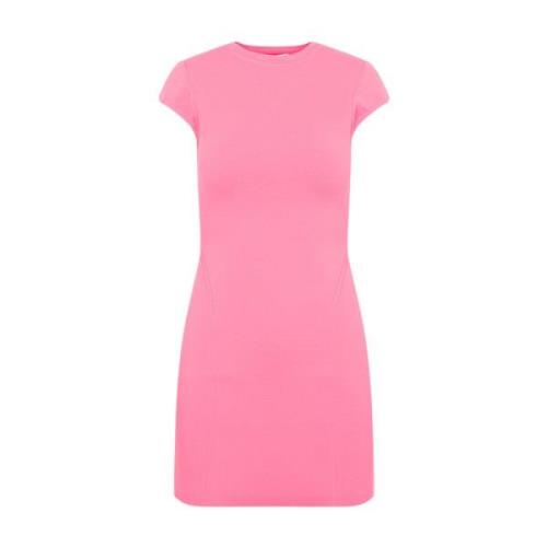 Victoria Beckham Rosa Cap Sleeve Mini Klänning Pink, Dam