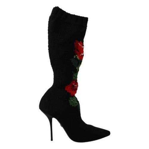 Dolce & Gabbana Heeled Boots Black, Dam