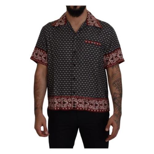 Dolce & Gabbana Short Sleeve Shirts Multicolor, Herr