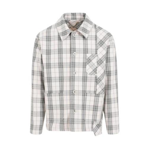 Golden Goose Work Check Skjorta Multicolor, Herr