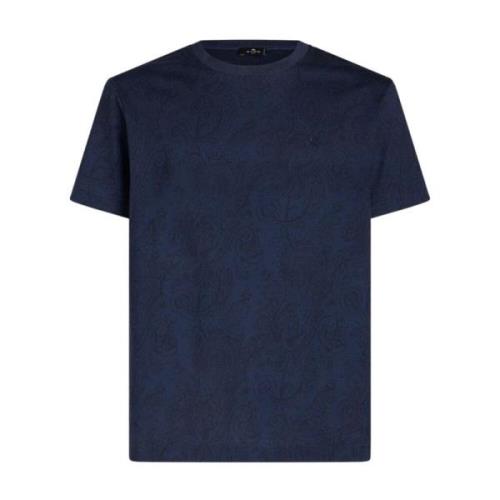 Etro T-Shirts Blue, Herr