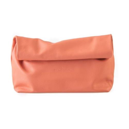 Cortana Delhi, stor korall läderclutch Red, Dam