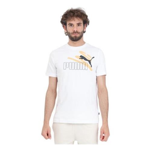 Puma T-Shirts White, Herr