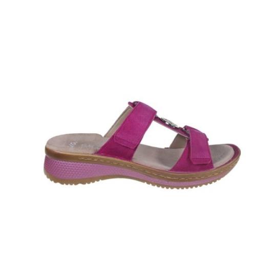 ara Flat Sandals Pink, Dam