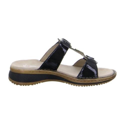 ara Flat Sandals Black, Dam