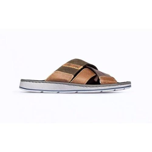 Rohde Flat Sandals Multicolor, Herr