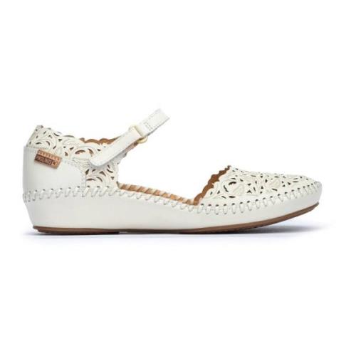 Pikolinos Flat Sandals White, Dam