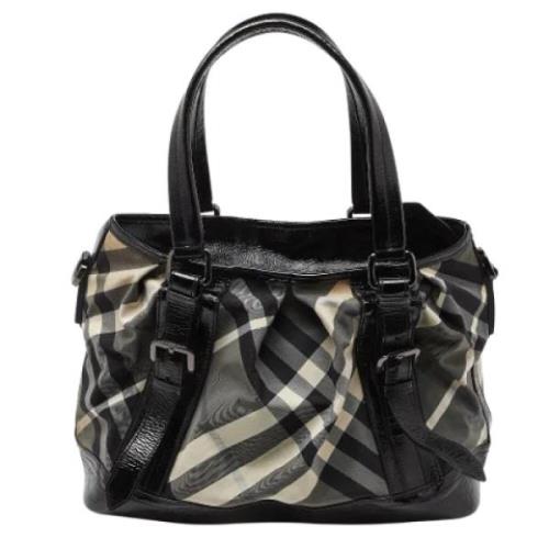 Burberry Vintage Pre-owned Nylon totevskor Black, Dam