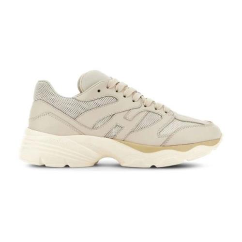 Hogan Klassiska Traditionella Sneakers Beige, Dam