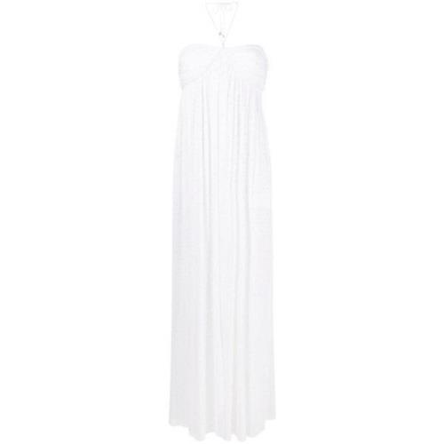 Rotate Birger Christensen Bright White Maxi Klänning White, Dam