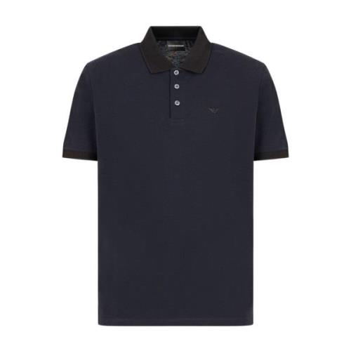 Emporio Armani Polo Shirts Blue, Herr