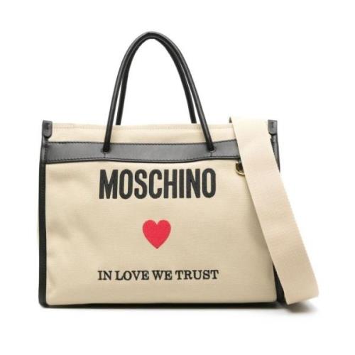 Moschino Axelväska 1081C Beige, Dam