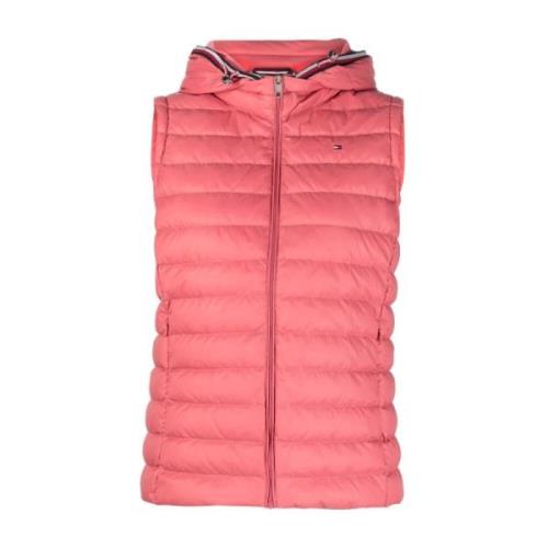 Tommy Hilfiger Rosa Nylon Damväst Pink, Dam