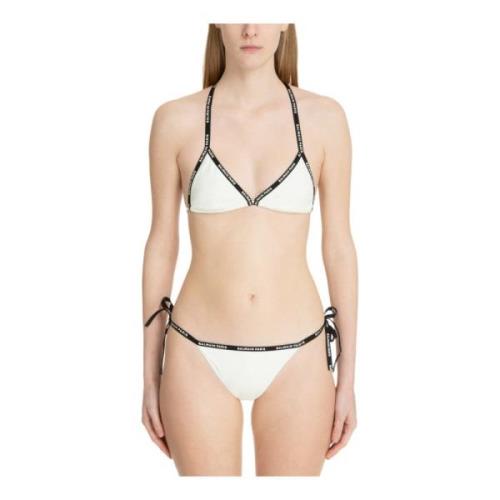 Balmain Logo Bikini White, Dam