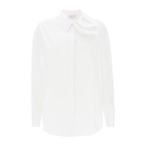 Alexander McQueen Klassisk Vit Skjorta White, Dam