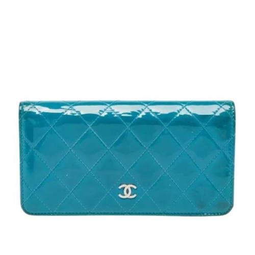 Chanel Vintage Pre-owned Laeder plnbcker Blue, Dam