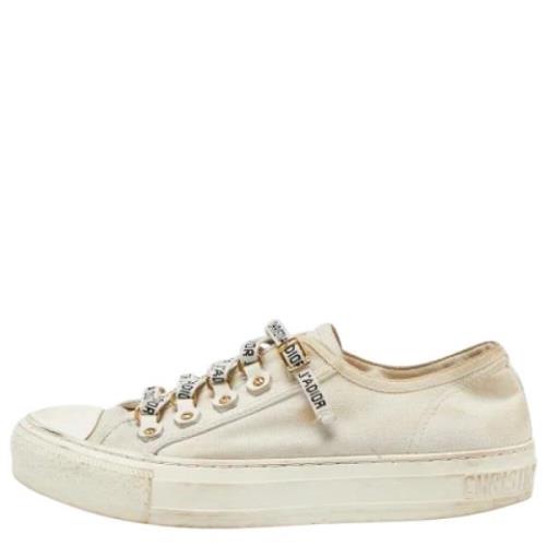 Dior Vintage Pre-owned Canvas sneakers Beige, Dam