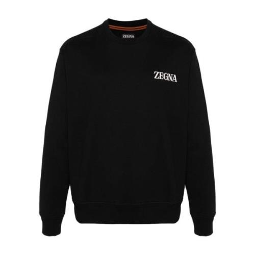 Ermenegildo Zegna Sweatshirts Black, Herr