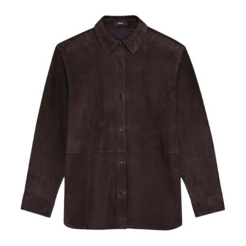 Theory Shirts Brown, Dam