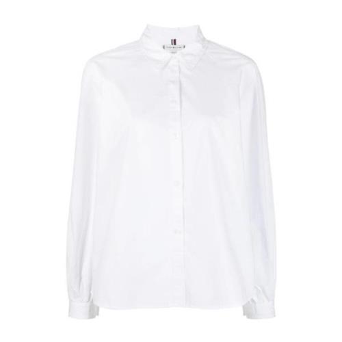 Tommy Hilfiger Long Sleeve Tops White, Dam