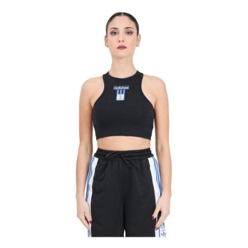 Adidas Originals Svart Cropped Top Adibreak Black, Dam