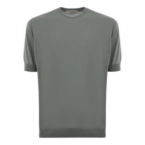 Filippo De Laurentiis Grön Bomull Crew Neck Sweater Green, Herr