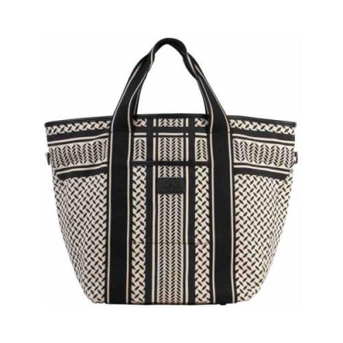 Lala Berlin Heritage Stripe Tote Bag Multicolor, Dam