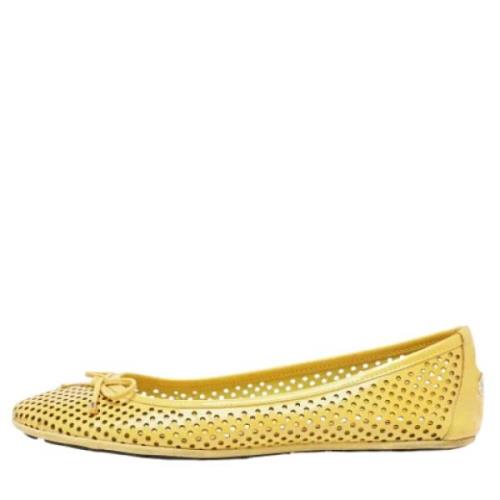 Jimmy Choo Pre-owned Pre-owned Laeder lgskor Yellow, Dam