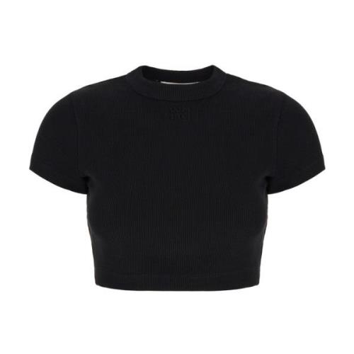 T by Alexander Wang Stilfull TOP för modeälskare Black, Dam