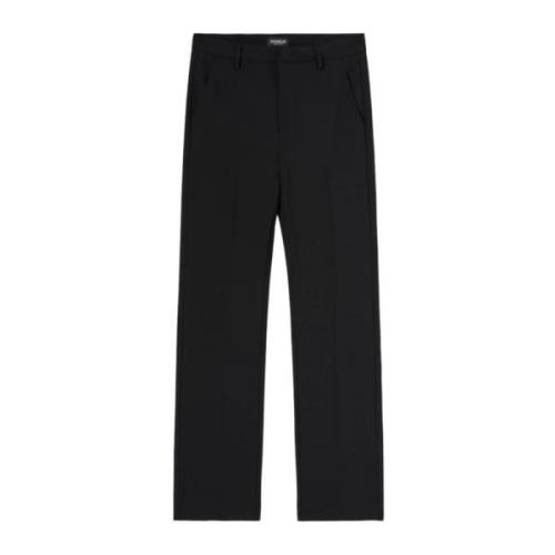 Dondup Regular-Fit Ull Chino Byxor Black, Dam