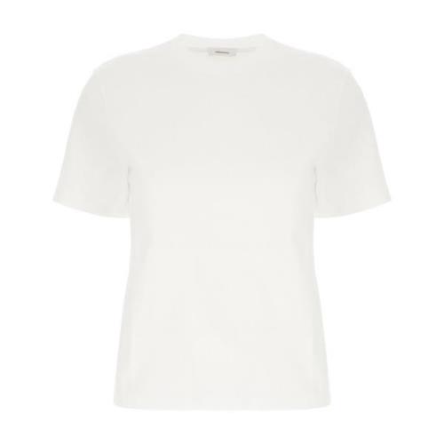 Salvatore Ferragamo Avslappnad Bomull T-shirt White, Dam