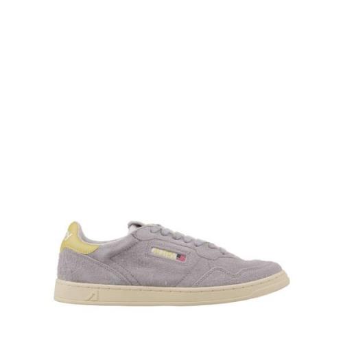 Autry Grå Medalist Flat Sneakers Gray, Herr