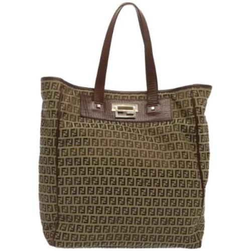 Fendi Vintage Pre-owned Canvas totevskor Brown, Dam