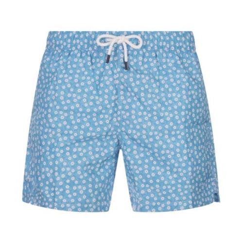 Fedeli Blå Daisy Badshorts Multicolor, Herr