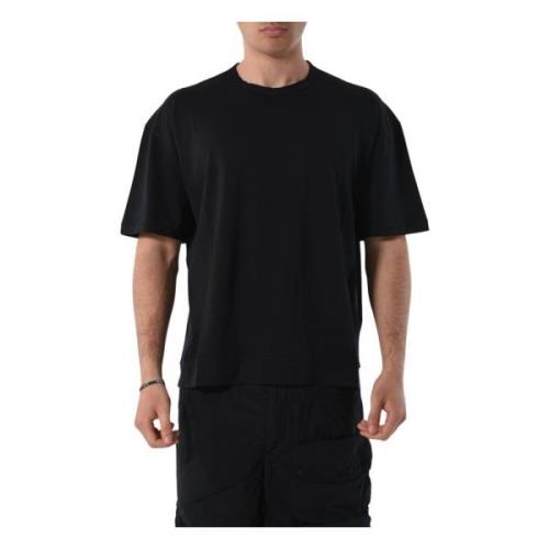 Ten C Bomull T-shirt med rund hals Black, Herr