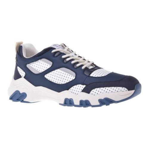 Baldinini Sneaker in blue eco-leather Blue, Herr