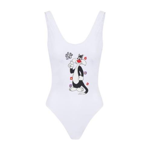 Iceberg Looney Tunes Cartoon Baddräkt White, Dam