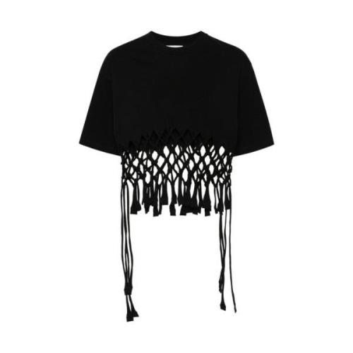 Isabel Marant Svart Jersey Crew Neck Top Black, Dam