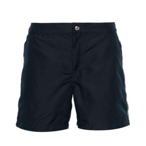 Paul Smith Blått havkläder Signaturrand badshorts Blue, Herr