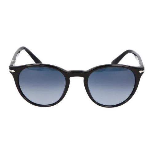 Persol Runda Ram Solglasögon Black, Unisex